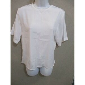 90's Alyssa Carr White Collarless Career Shell Size 6